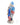 Decorative figurine of a Santa Claus-like character with an American flag design on a white background