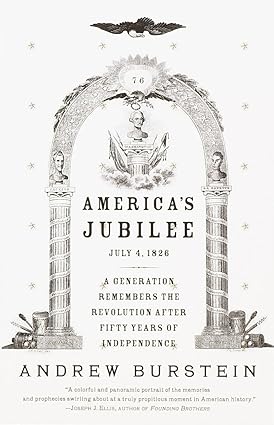 Book cover of 'America's Jubilee' by Andrew Burstein with decorative arch and text.