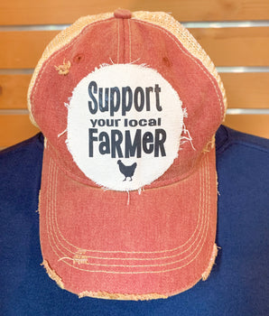 Support Your Local Farmers Trucker Hat