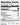 Nutrition facts label for a product containing apple cider vinegar, and maple syrup.