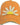Orange cap with a white daisy design on a white background