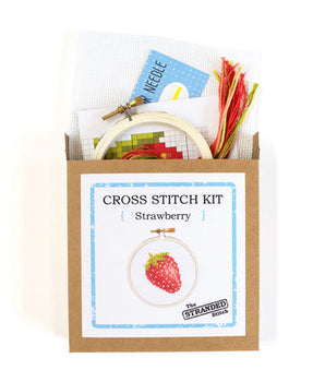 Sweet Strawberry Mini Cross Stitch Craft Kit