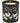 Black candle with chicken illustrations and text that reads "Smells like the opposite of a chicken coop" in cream