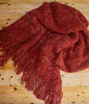 Pumpkin Spice Woven Throw Blanket