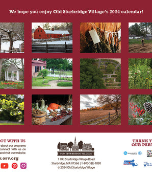 The Gardens & Landscapes of Old Sturbridge Village 2024 Calendar