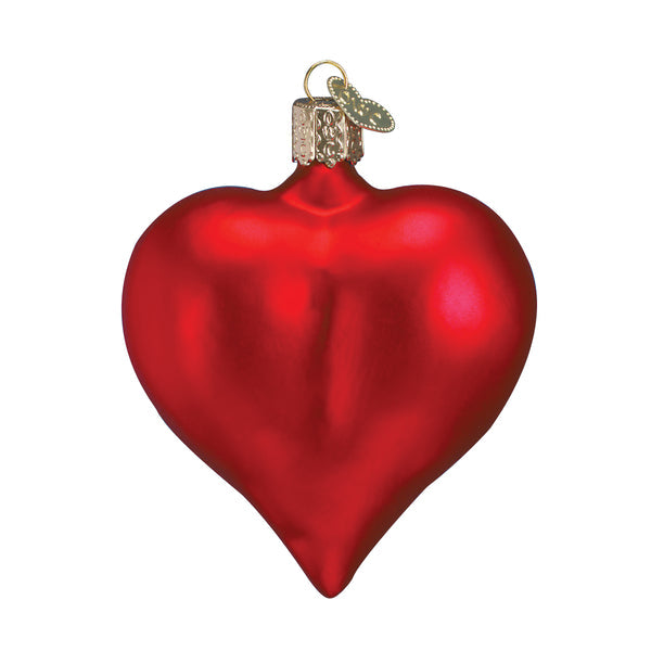 Shop Antique Red Glass Heart Ornaments, Jamali Garden