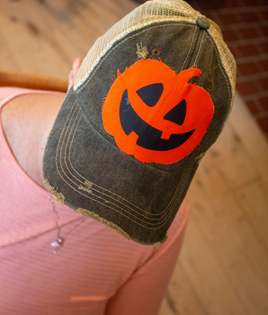 Weathered Pumpkin Trucker Hat