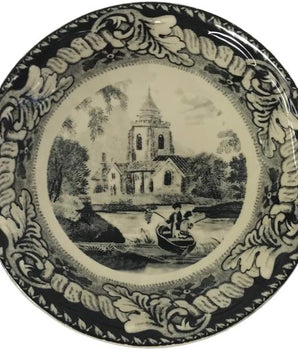 18th-Century Style Porcelain Handleless Tea Cup & Saucer Set