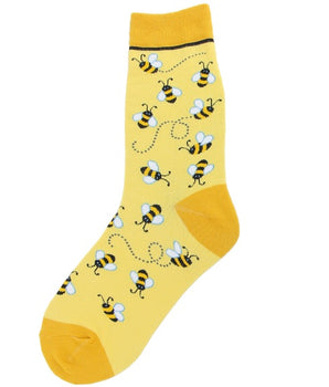 Women's Honey Yellow Bumble Bee Socks