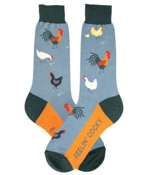 Mens "Feelin' Cocky" Rooster Socks