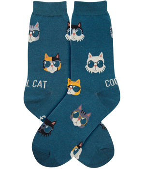 Women's Multi-Color Cool Cats Socks