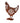 Chicken Silhouette Rust Cutout Décor