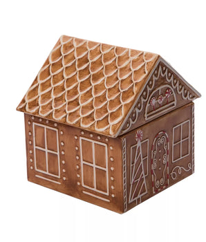 Gingerbread House Ceramic Cookie Jar