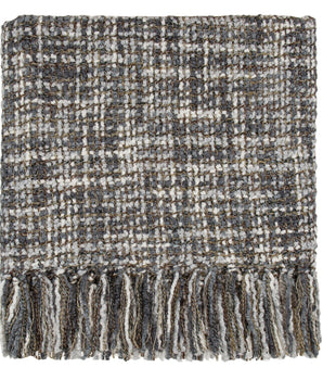 Charcoal Woven Throw Blanket