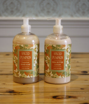 Spiced Pumpkin Bottled Soap and Lotion