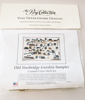 Old Sturbridge Village Needlework Gurshin Sampler Craft Kit