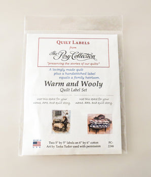 Warm and Wooly Quilt Label Set