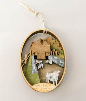 Old Sturbridge Village Ornament: Allen Piggery