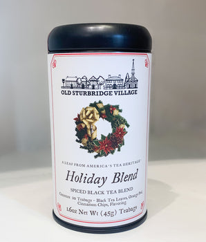 Old Sturbridge Village Holiday Blend Spiced Black Tea Tin