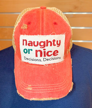 "Naughty or Nice" Trucker Hat
