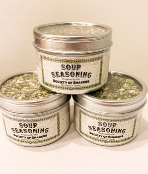 Soup Seasoning in a Tin Container