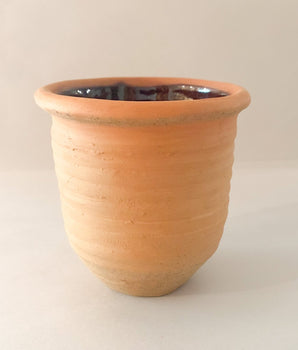 Old Sturbridge Village Handmade Redware Pottery Wood Fired Pot Lard Small