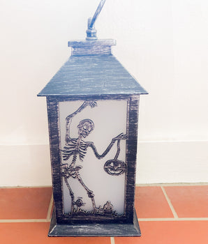 Witch or Skeleton Light-Up Halloween Lantern