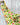 Colorful apron with vegetable pattern on a wooden surface