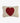 Red Love Heart Hand-Hooked Wool Throw Pillow