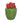 Strawberry Basket Mini Ceramic Trinket Jar Decor
