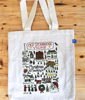 Christmas by Candlelight Canvas Tote Bag