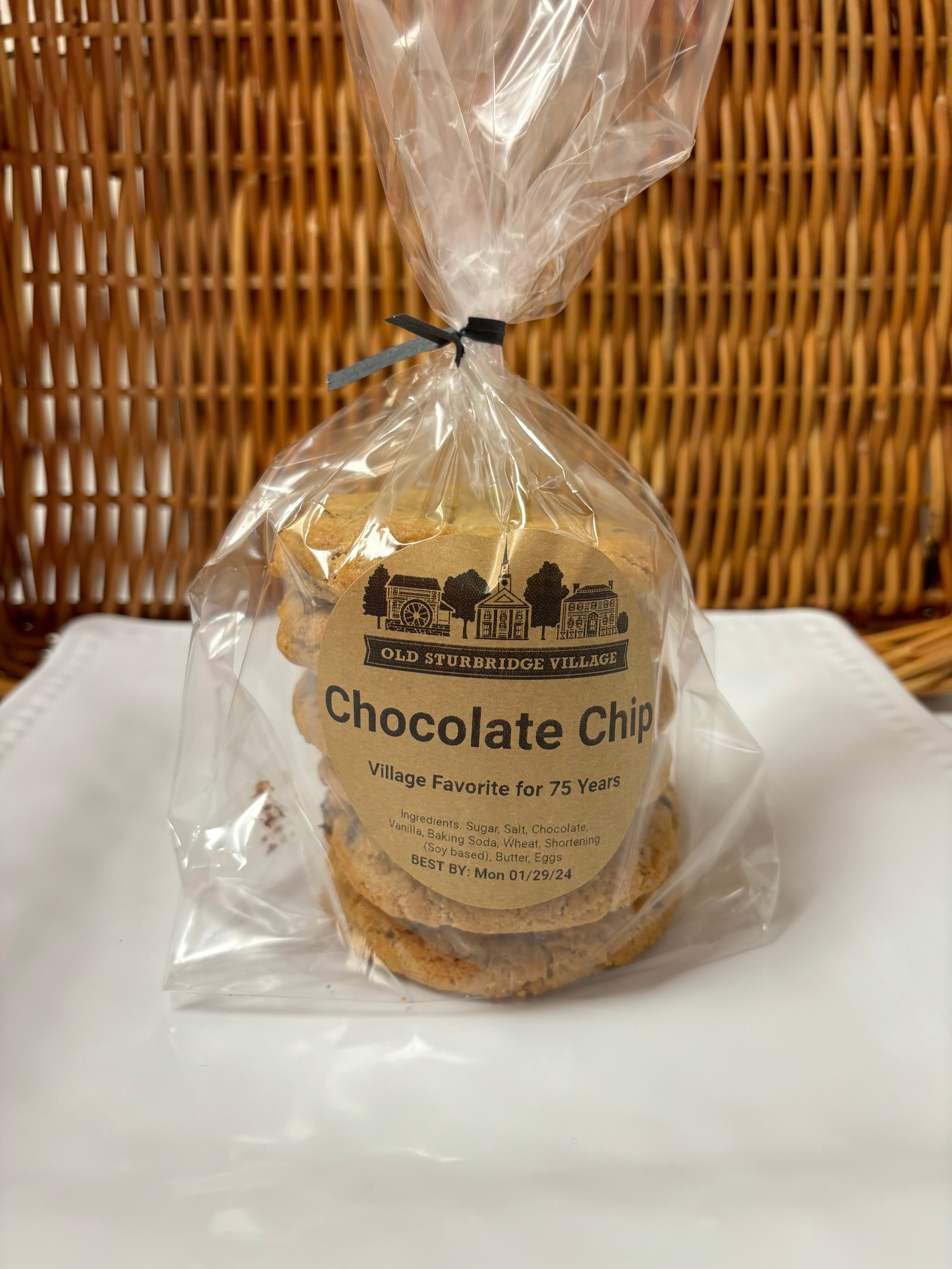 Old Sturbridge Village Chocolate Chip Cookies, half dozen Old