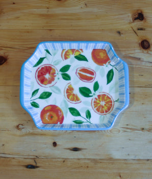 Trinket Tray Citrus Pattern