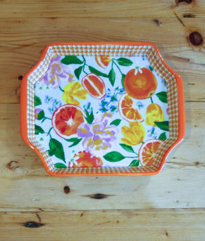 Trinket Tray Citrus Pattern