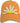 Orange cap with a white daisy design on a white background