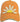 Orange cap with a white daisy design on a white background
