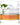 Clear glass with green and red text and graphics on a white background