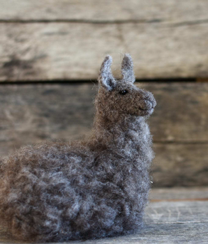 Llama Needle Felting Kit - Beginner