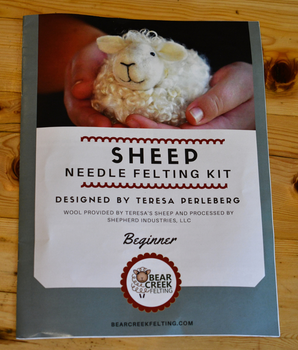 Sheep Needle Felting Kit - Beginner