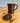 Old Sturbridge Village Handmade Redware Pottery Mug Medium with Lid