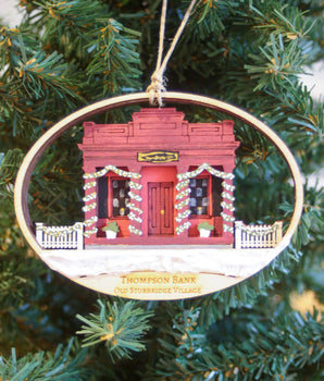 Old Sturbridge Village Ornament: Thompson Bank