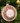 Merry Christmas Glass Disc Ornament