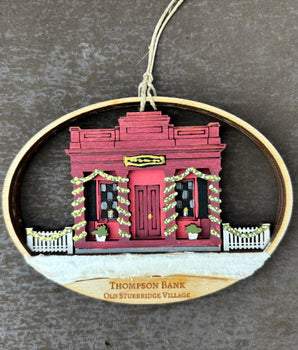 Old Sturbridge Village Ornament: Thompson Bank