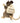 Stuffed animal pack rat with a 'Pack Rat'  canvas bag on a white background