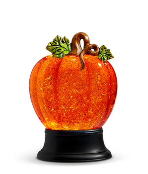 Pumpkin Swirling Glitter Lantern