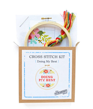 Morale Booster "Doing My Best" Cross Stitch Craft Kit