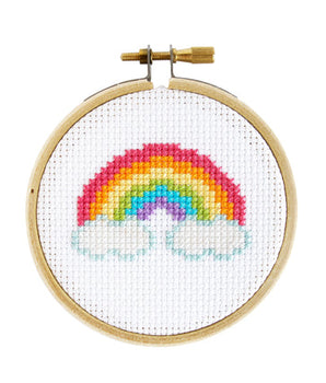 Rainbow Mini Cross Stitch Craft Kit
