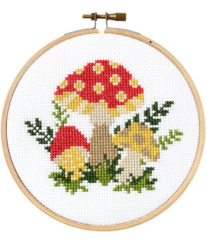 Mini Mushroom Cross Stitch Craft Kit
