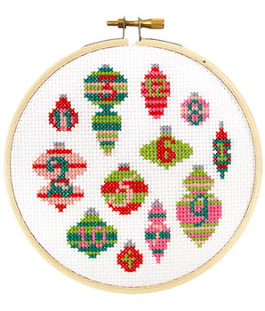 Very Merry 12 Days of Ornaments Cross Stitch Craft